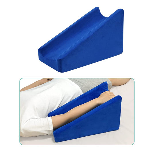 Arm elevation pillow, support arm wedge, elevation pillow post-surgery, raised wedge arm pillow for sleeping, wheelchair arm cushion, elbow pad, recovery after surgeries