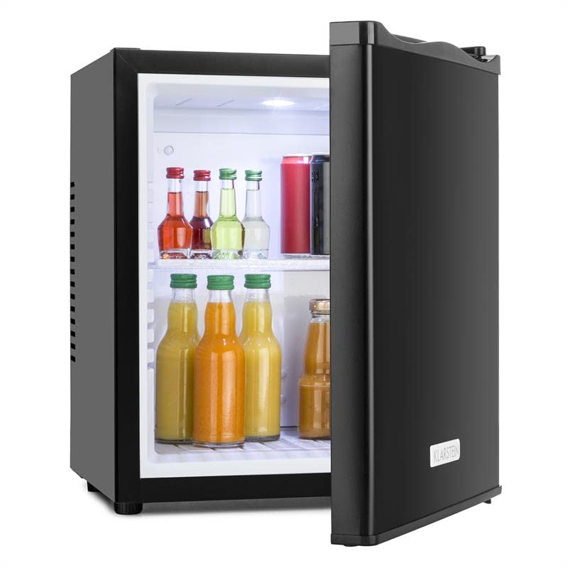 Klarstein mini fridge for rooms, 23L, for drinks & cosmetics, small mini bar, quiet, adjustable shelf, small skincare fridge 5-15°C.