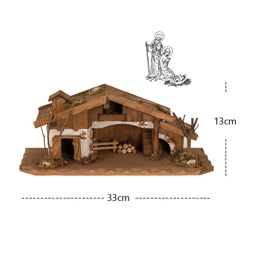 Lutheran Farmers' Mining Nativity Scene Nativity Scene Wooden Nativity Scene Tabletop Nativity Scene (Nativity)