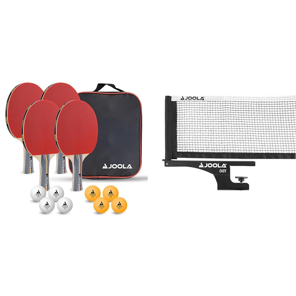 JOOLA Table Tennis Set Team School & Easy Table Tennis Net, Multicolor, One Size