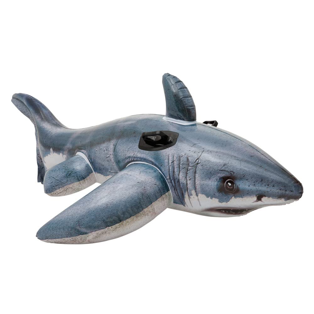 Intex 57520NP - Wave Rider Ride-On, 117 x 77 cm & Great White Shark - Inflatable Ride-On, 173 x 107 cm