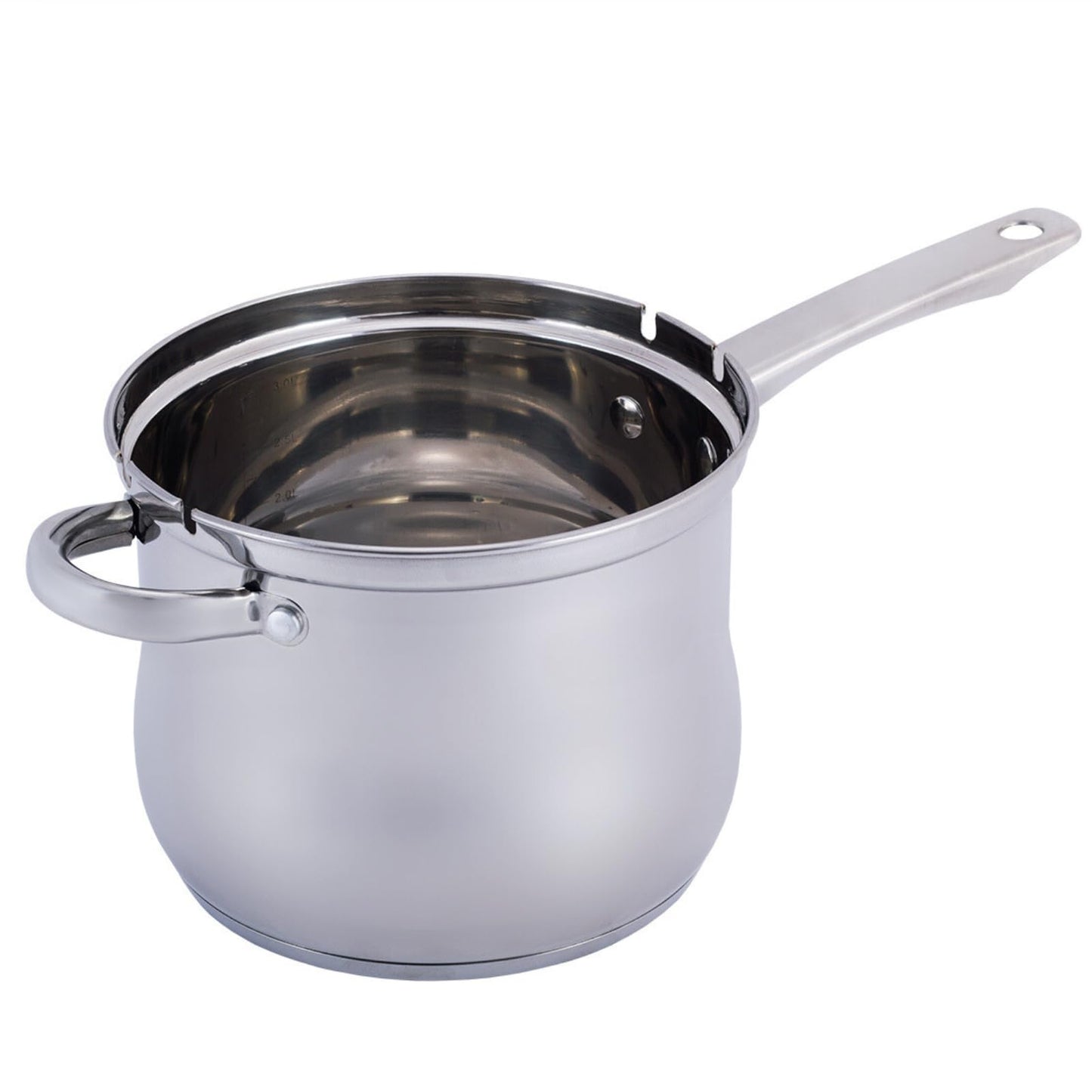3.5L deep fryer pot with frying basket, suitable for induction cooking. Perfect for making French fries and tempura.