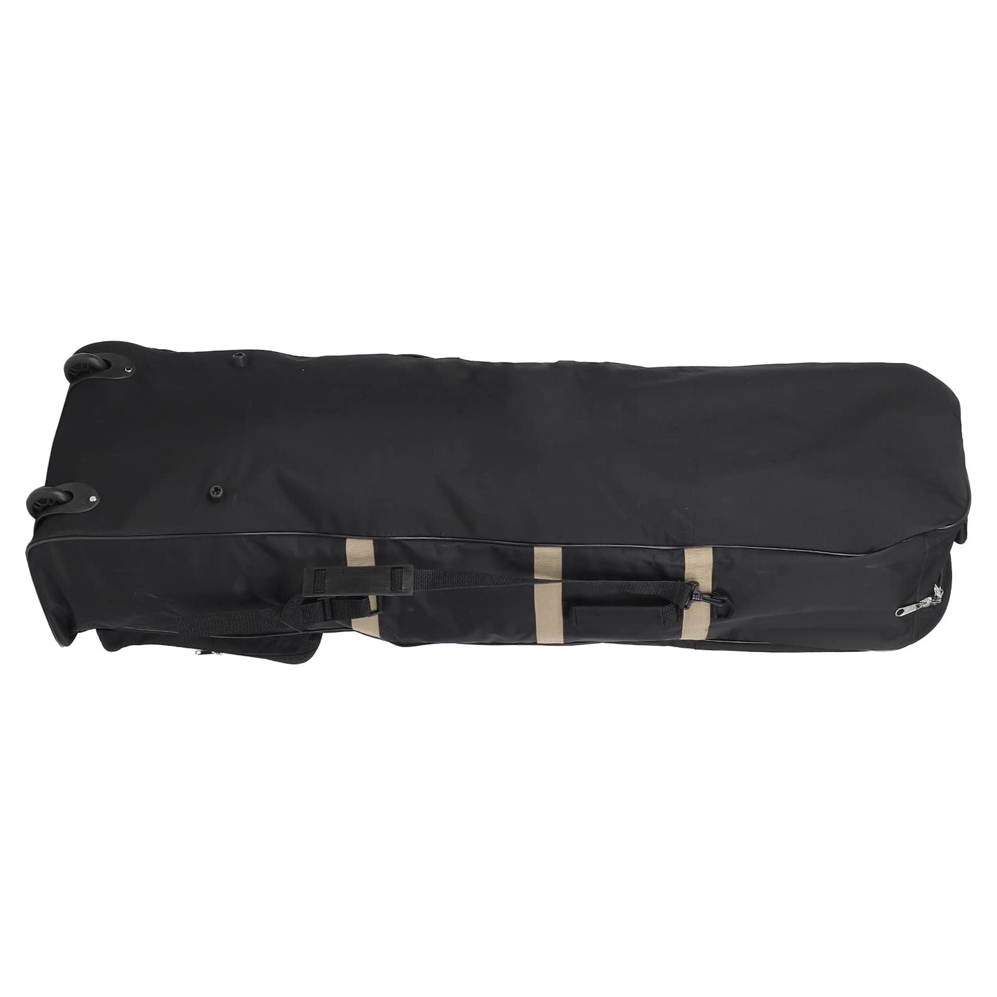 Golf travel bag with wheels Foldable 600D Golf Aviation Bag Storage Bag Club Case (Gold)