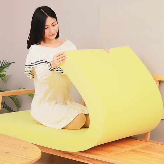 YURO Extra Long Foam Pillow - high-density cushion foam pad for floor mattress and seat cushion.