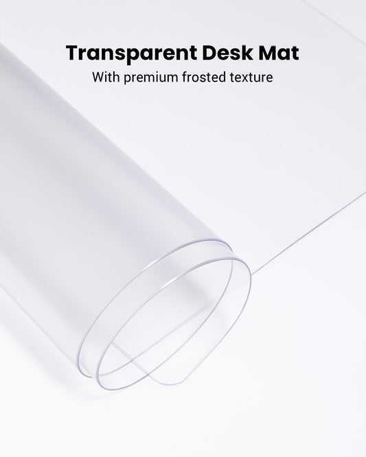 YSAGi Desk Pad Transparent, Clear Large Mouse Pad, Waterproof Desk Mat Writing Pad Clear, Table Protector Pad Desk Accessory for Office & Home (80 x 50 cm)
