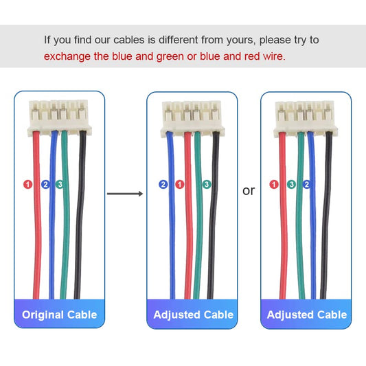 STEPPERONLINE E Series Nema 17 stepper motor 2A 55Ncm 1.8° with 1 meter cable for 3D printers CNC (5 Pack)