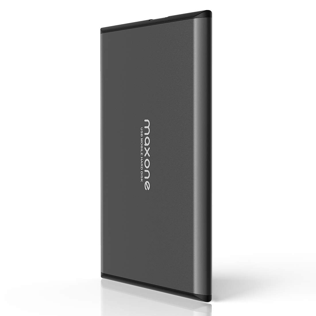Maxone External Hard Drive Portable 1TB - 2.5 Inch USB 3.0 Backups HDD Portable for TV, PC, Mac, MacBook, Chromebook, Wii U, Laptop, Desktop, Windows (1TB, Grey)