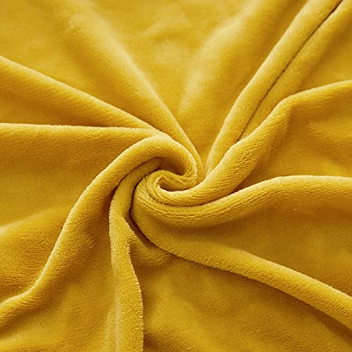 Damier Plush Fitted Sheet 200x200cm Gold Yellow Fluffy Bed Sheet Winter Warm Cashmere Touch Fitted Sheet Suitable for 30cm Mattress