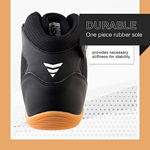 CORE wrestling shoes for men, women, and children, Black, size 44 EU.