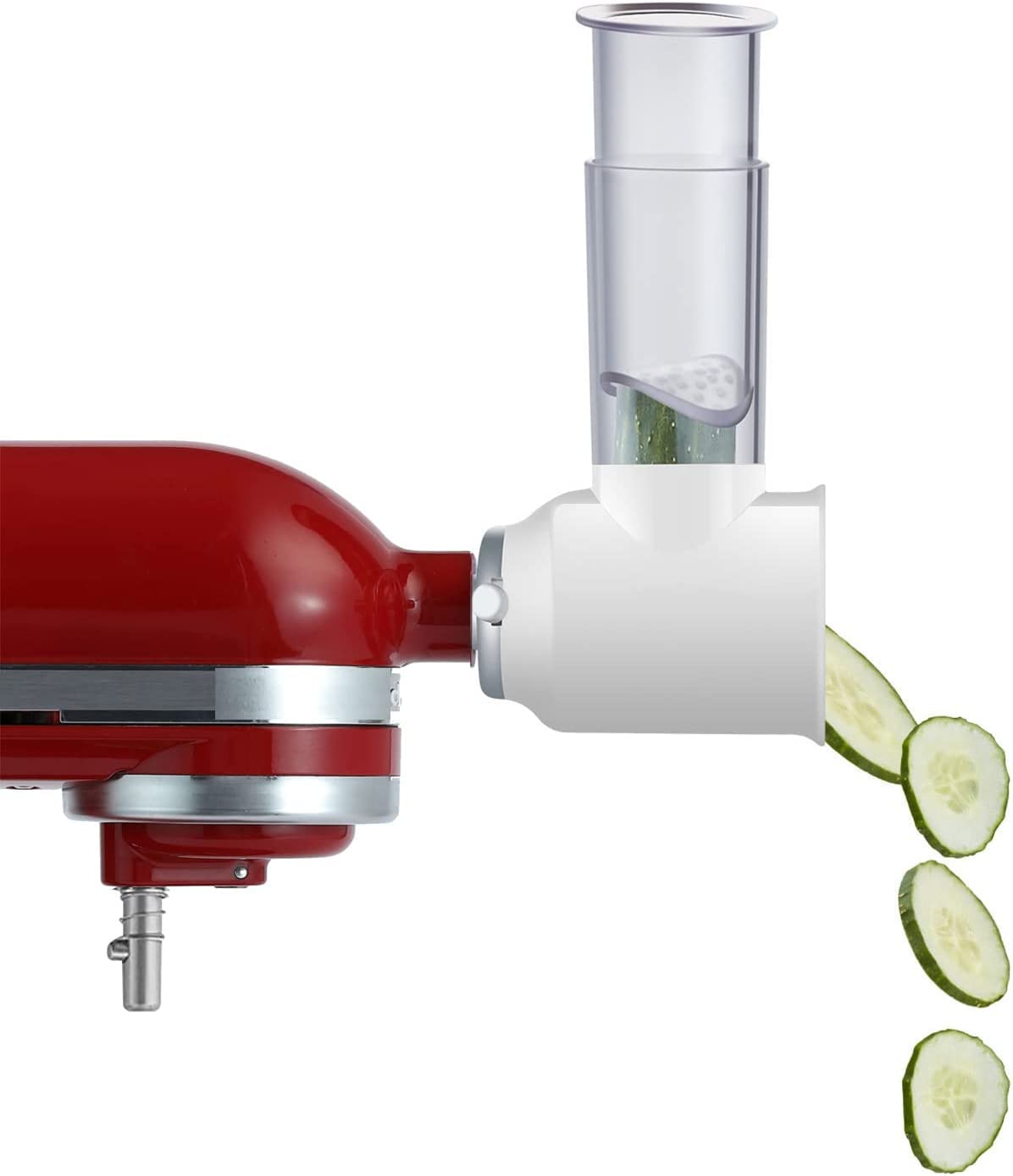 Vegetable slicer for KitchenAid stand mixer, slicer shredder attachment for KitchenAid accessory, vegetable slicer cheese grater set for KitchenAid accessory by GVODE.