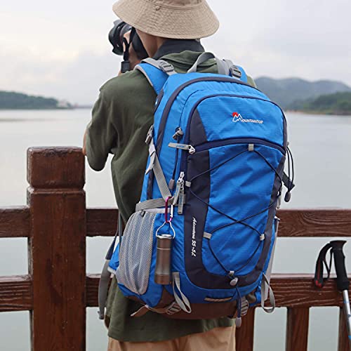 MOUNTAINTOP 40L hiking backpack with rain cover for backpacking, camping, cycling, and travel.