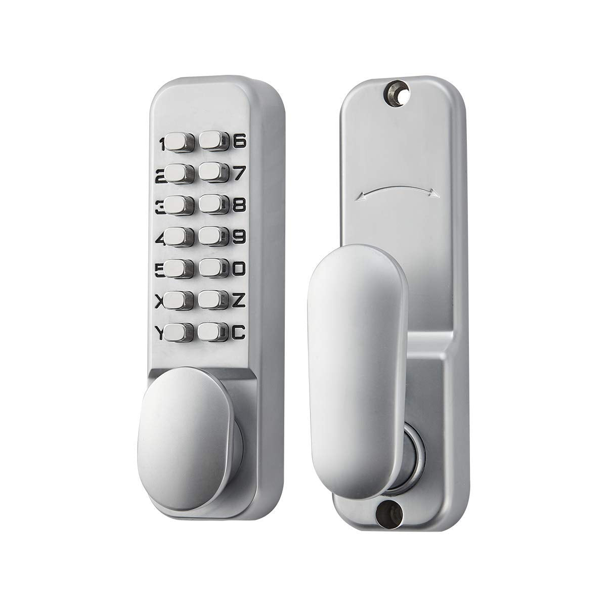 Spotact keyless door lock with mechanical code lock retro style 6-password lock suitable for garage, hotel, office, studio, warehouses.