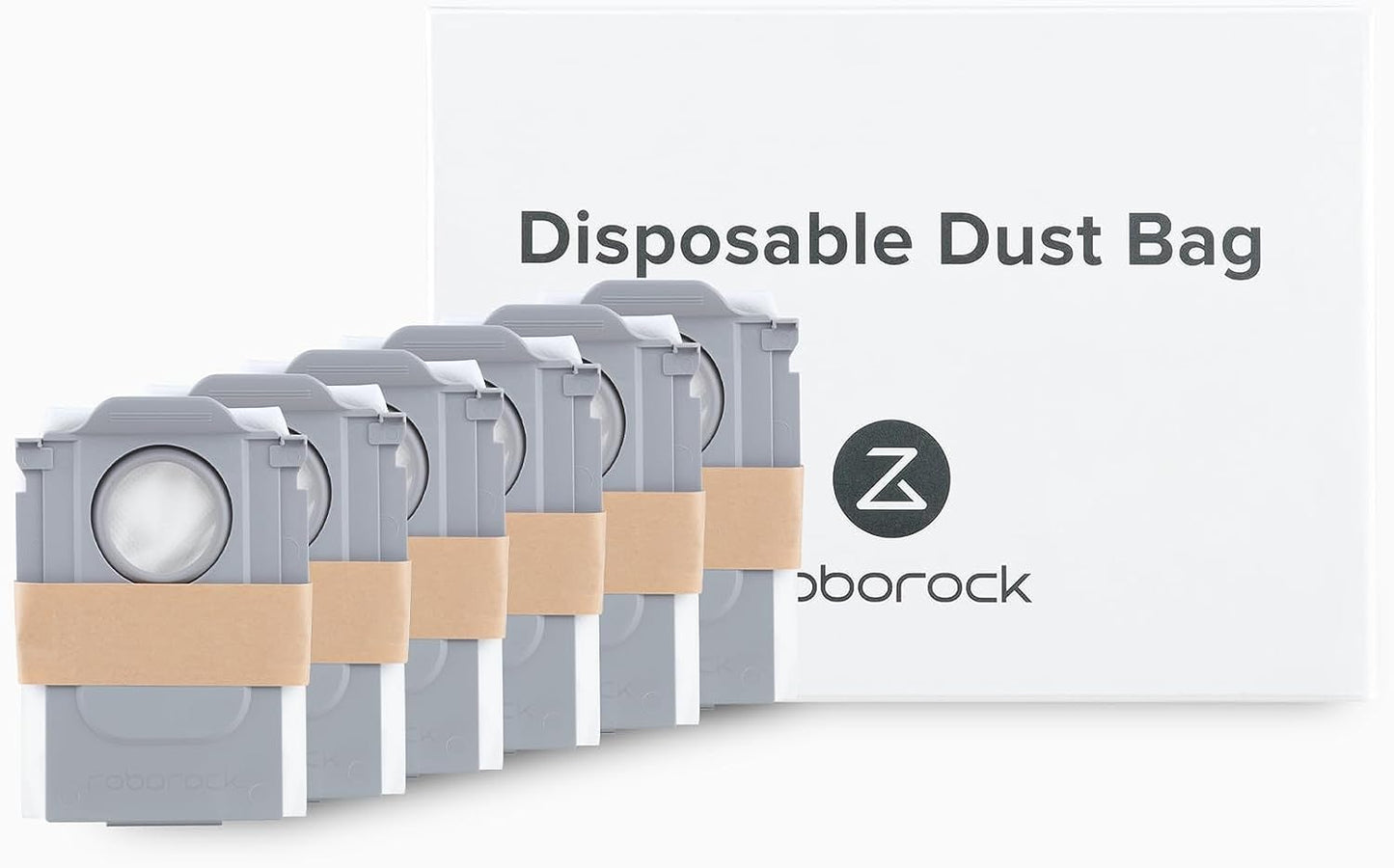 roborock Original Vacuum Bags for Qrevo/Qrevo S/Qrevo Pro/Qrevo Master/Qrevo Slim/Qrevo Curv/S8 MaxV Ultra Robot Vacuum (6 pieces)