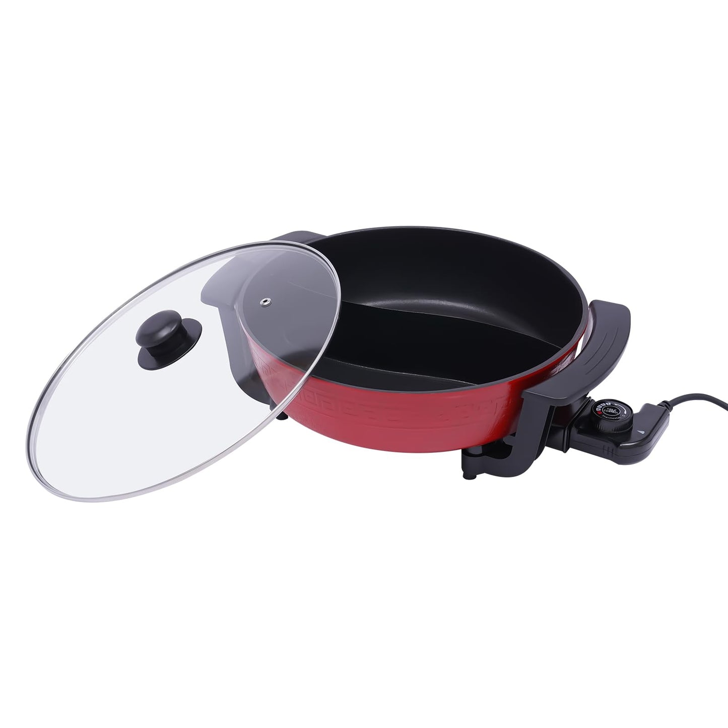 Hot Pot 1300W 220V, Electric Hotpot 6L Twin Cooking Pot Fire Pot Soup Pot with Lid, 2 Chambers Hot Pot Soup Pot Kitchen Cooking Pot for Home, Party, Family Gathering.