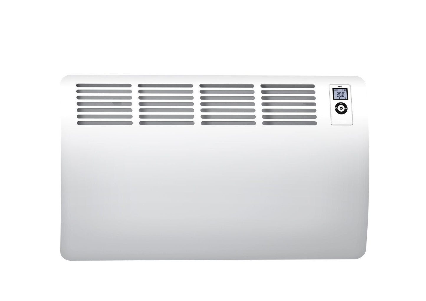 AEG Wall Convector WKL 2000 Comfort, electric heating energy-saving, 2000 W for approx. 25 m², VDE approved, LCD display, weekly timer, 120 min timer, Silent Mode, 238720.