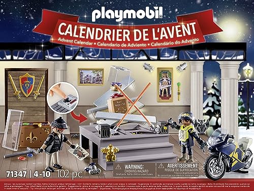 PLAYMOBIL | Police Advent Calendar for Kids | Museum Theft | Advent Calendar for Police fans | Advent season full of surprises | 71347