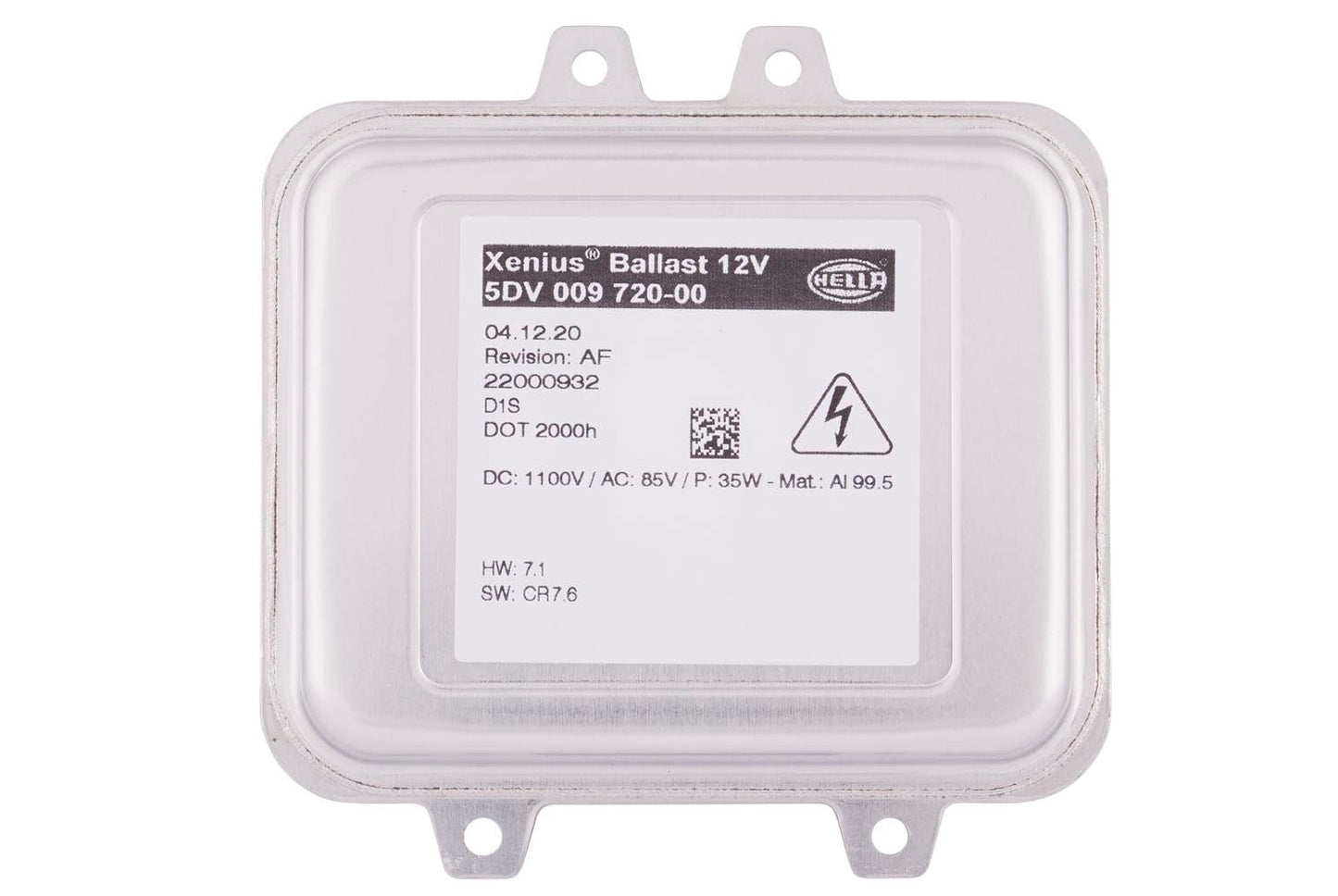 HELLA 5DV 009 720-001 Xenon ballast Opel Vauxhall - 12 Volt