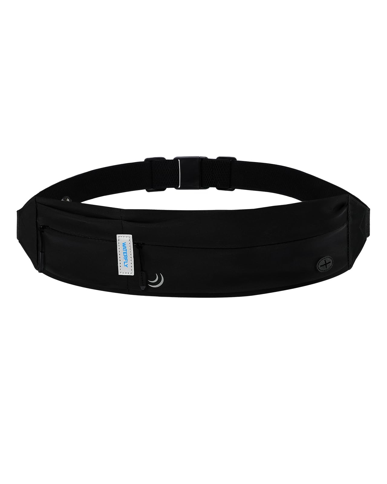 WATERFLY Running Waist Bag for Phone: Running Belt Flat Belly Bag for Women Men Jogging Belt Running Belt Running Bag Sports Belt Hip Bag for Running Sports Fitness Travel