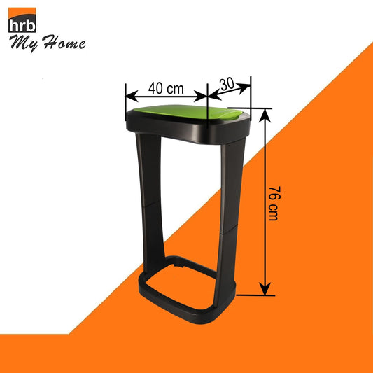 Yellow Bag Stand with swinging lid, sturdy kitchen trash can for 70-120L garbage bags, perfect for collecting deposit bottles, high-quality trash bag stand for household and commercial use.