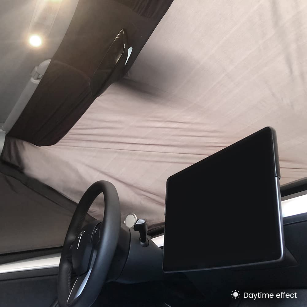 Havnby 2020-2024 Tesla Model Y Curtains Car Privacy Sunshade Windshield Sunshade for Camping Foldable Car Accessories UV and Sun Protection 8 Pieces