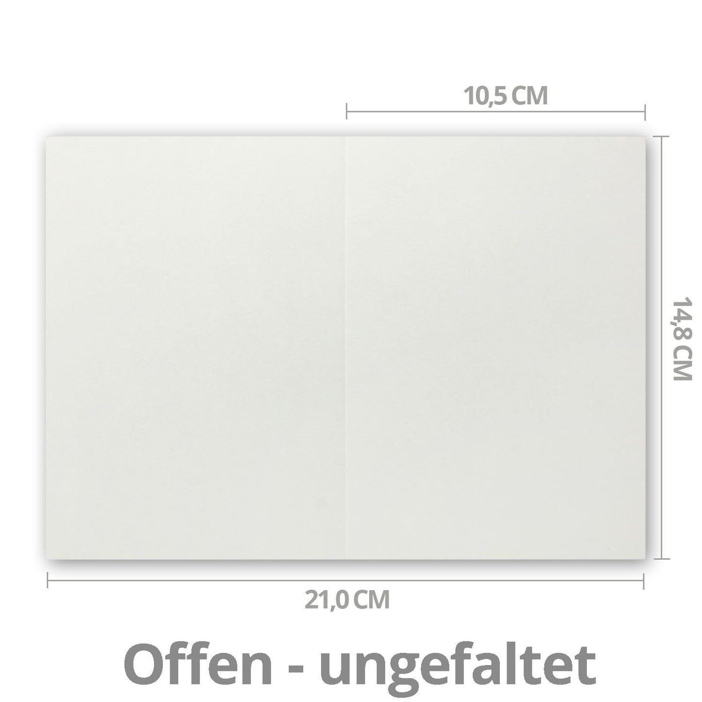 75x folding cards set A6/C6 with light grey envelopes - including inserts - 14.8 x 10.5 cm - premium quality - FarbenFroh