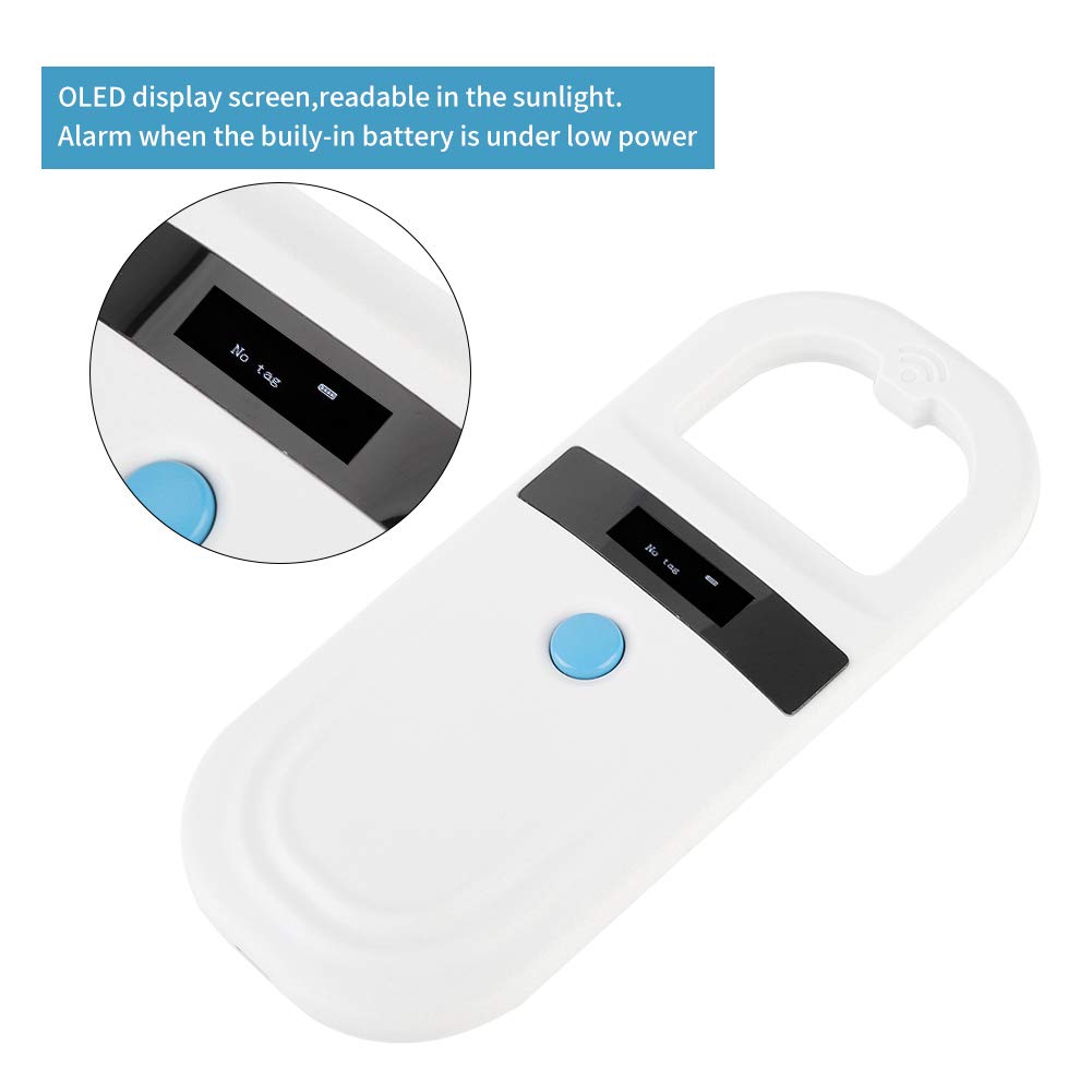 Animal microchip reader, Yinhing pet microchip scanner, rechargeable pet chip registration ID scanner. Microchip scanner for pets, pet tag scanner, pet microchip reader for animals.