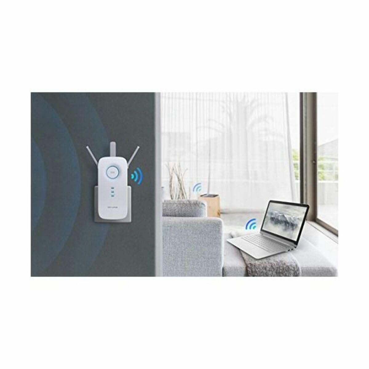 TP-Link RE450 AC1750 Gigabit Dual Band Range Extender/Broadband/Wi-Fi Extender (Wi-Fi Booster/Hotspot with 1 Gigabit Port and 3 External Antennas, Built-in Access Point Mode)