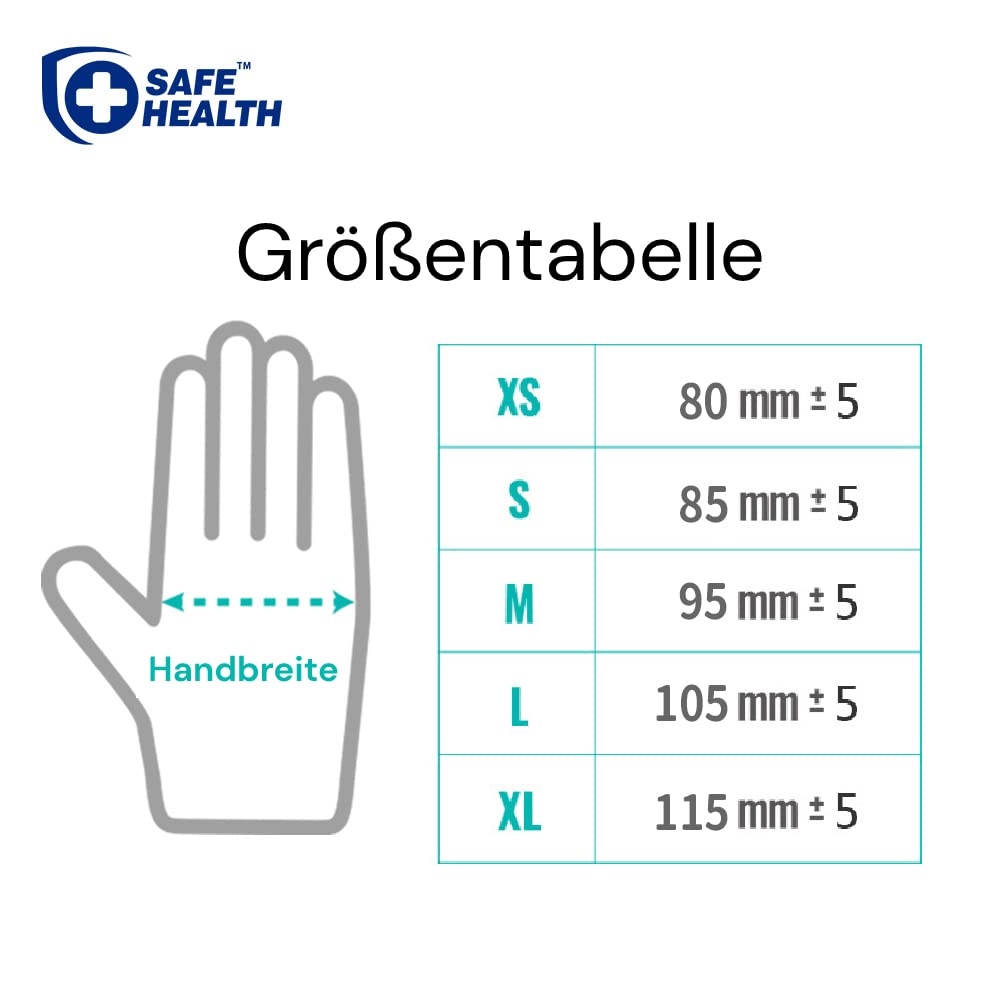 Vinyl Gloves Disposable Clear 1000 pcs, Sterile Vinyl Gloves Tear-Resistant Powder-Free Latex-Free Protective Gloves for Kitchen, Food (Size S, 10x100)