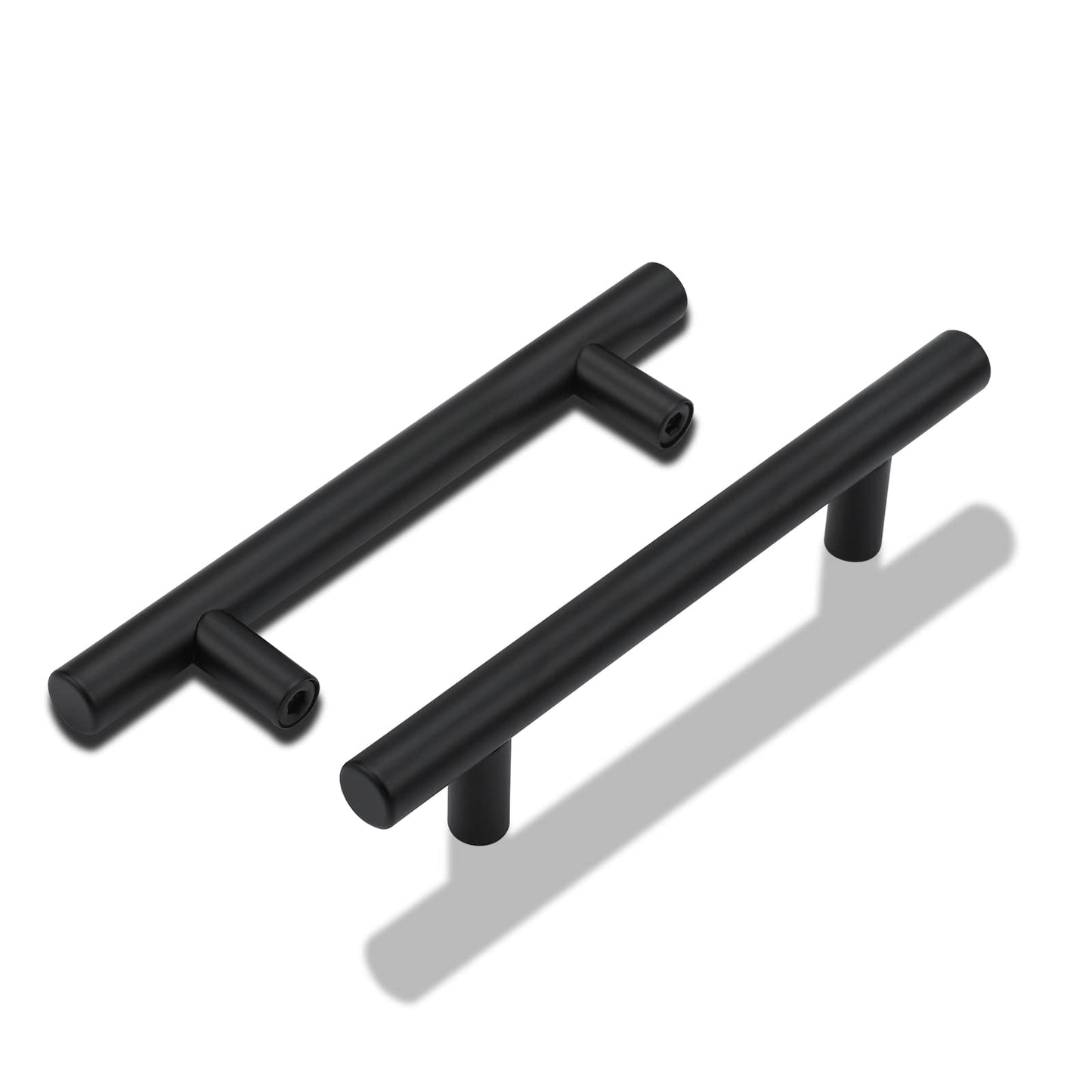 25 pieces of kitchen handles in black with 128mm hole spacing. Handles for kitchen cabinets, furniture handles, black cabinet handles, stainless steel furniture handles, kitchen handles, door handles for the kitchen.