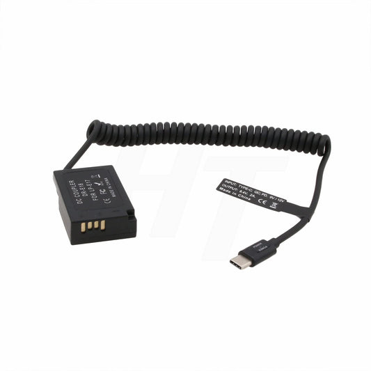 HangTon USB C to LP-E17 Dummy Battery for Canon EOS R8 T6s T6i T7i 8000D X8i SL2 Camera 9V/12V PD DR-E18