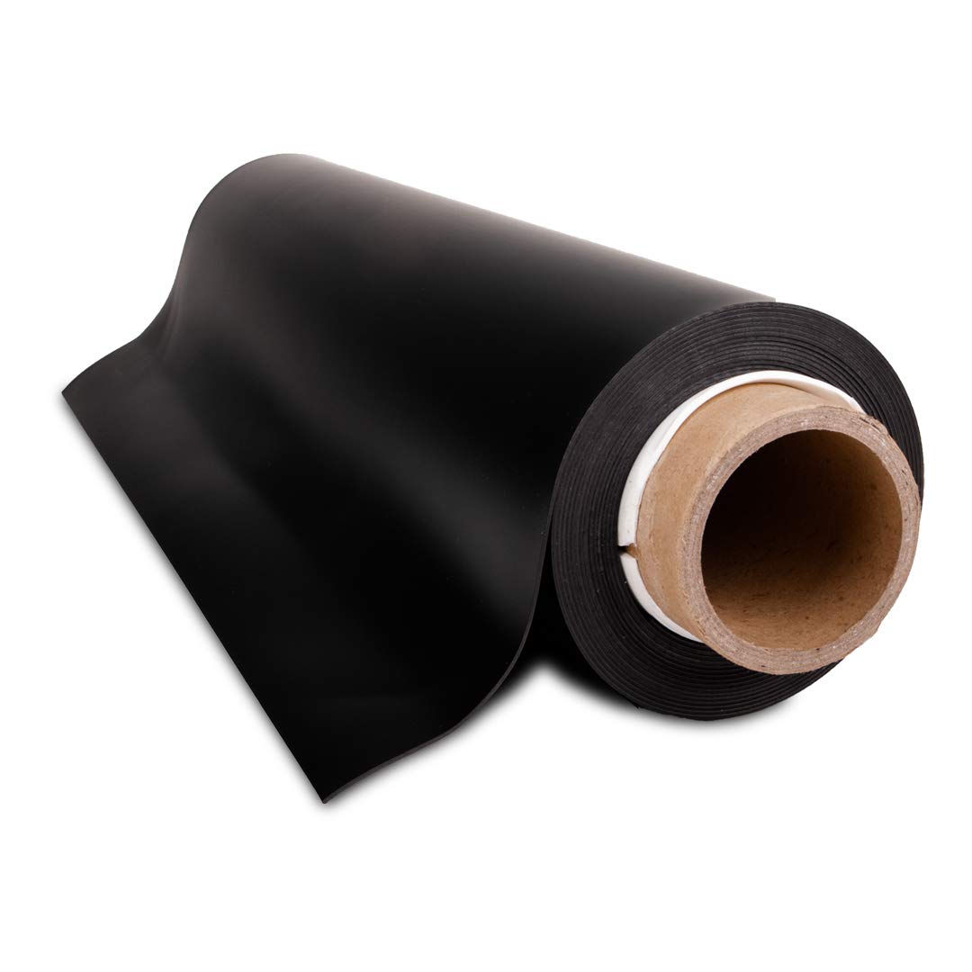 magnets4you Magnetic foil coated in black, Width 615x1.6 mm, meter length