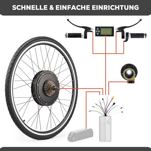 Viribus 28 inch rear wheel ebike conversion kit with PAS rear wheel conversion kit, LCD electric bike conversion kit, electric bicycle conversion kit, pedelec conversion kit.
