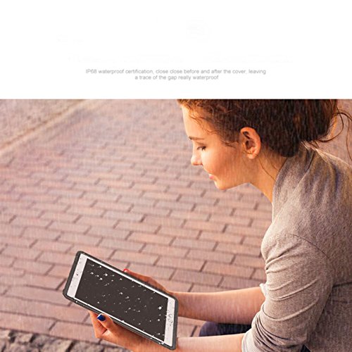 AICase waterproof case for iPad Pro 9.7/iPad Air 2, IP68, 360° full body protection with screen protector, strap, shockproof. Fits iPad Pro 9.7 inch 2016/iPad Air 2 2014.