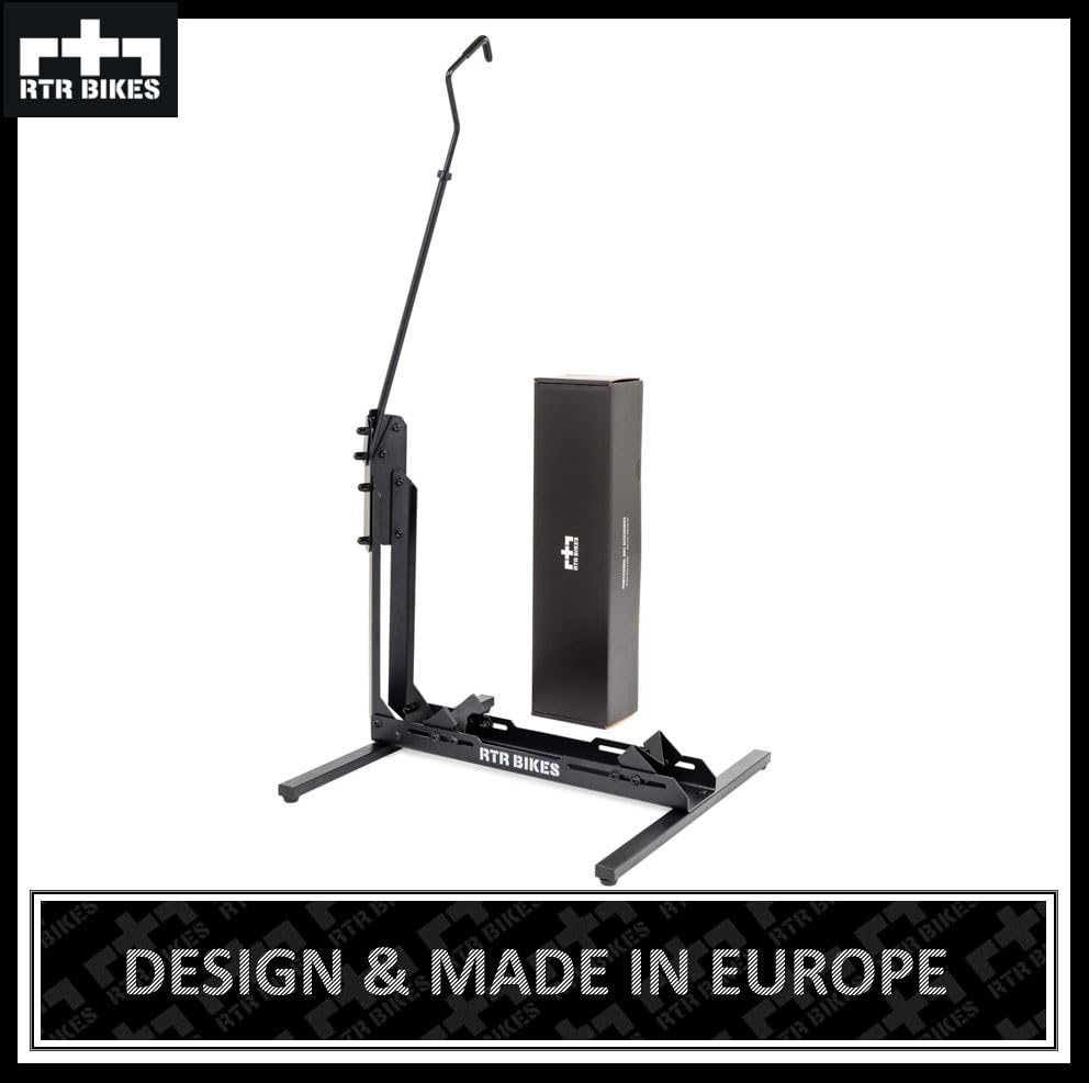 RTR BIKES Brutus UP Professional Free-standing Bike Stand - Perfect for your garage, home, or bike shop.
