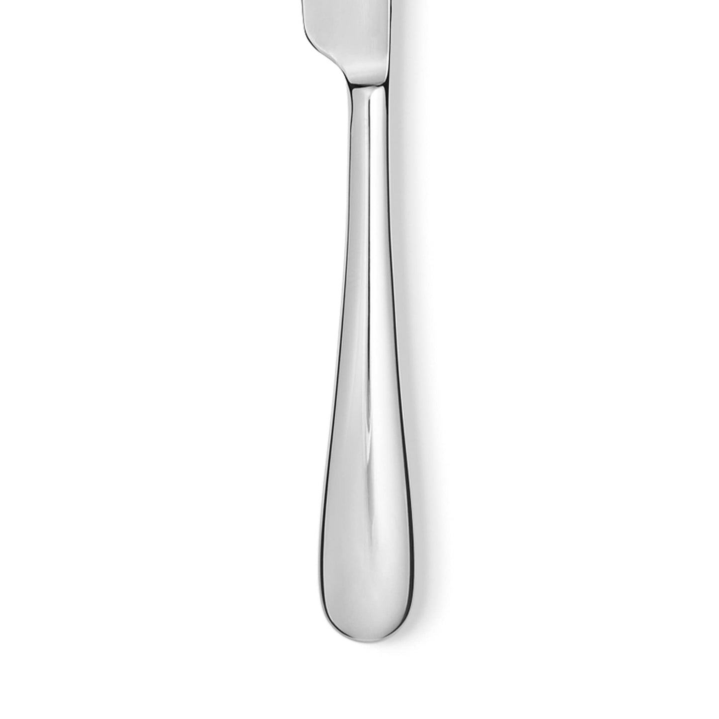 Alessi 5180/3M Nuovo Milano 6 Piece Table Knife Set/Block, polished stainless steel, 9"