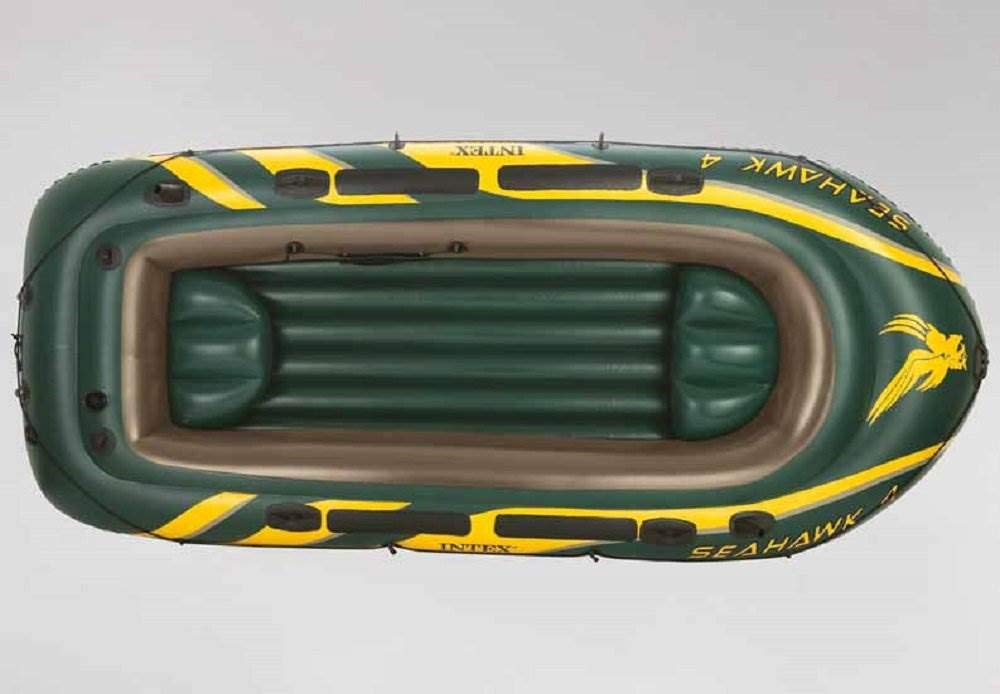 Intex Seahawk 4 Set Inflatable Boat - 351 x 145 x 48 cm - 4-piece - Green