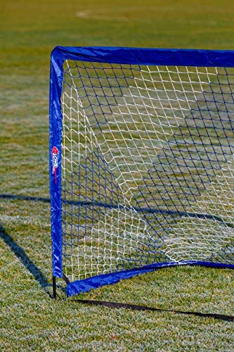 POWERSHOT Soccer Goal Pop up - 2 sizes and 3 colors to choose from - Set of 2 - foldable garden soccer goal for kids (Blue/White, 180 x 120cm)