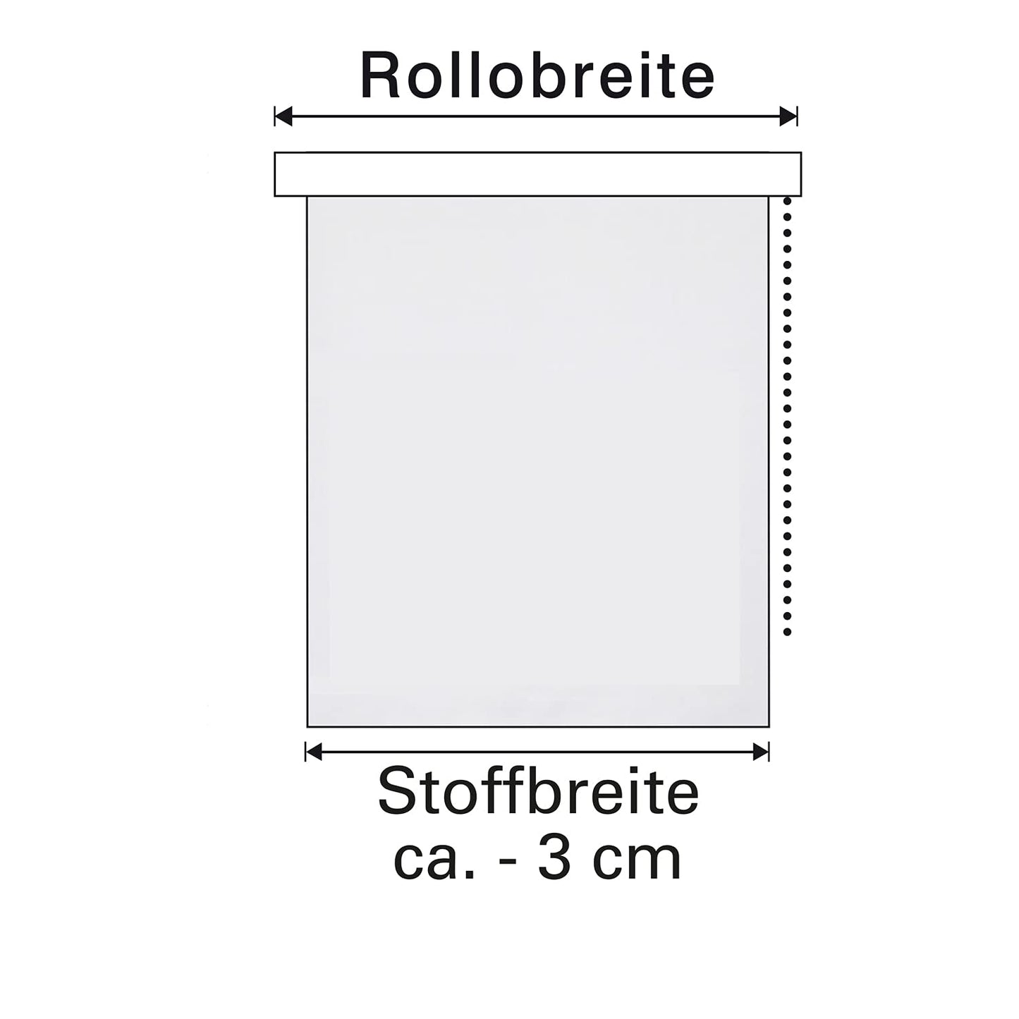 GARDINIA EASYFIX Scandinavian Roller Blind, No Drilling Required, Can be Adhered or Clamped, Opaque, Light-Penetrating, White/Natural, 80 x 180 cm