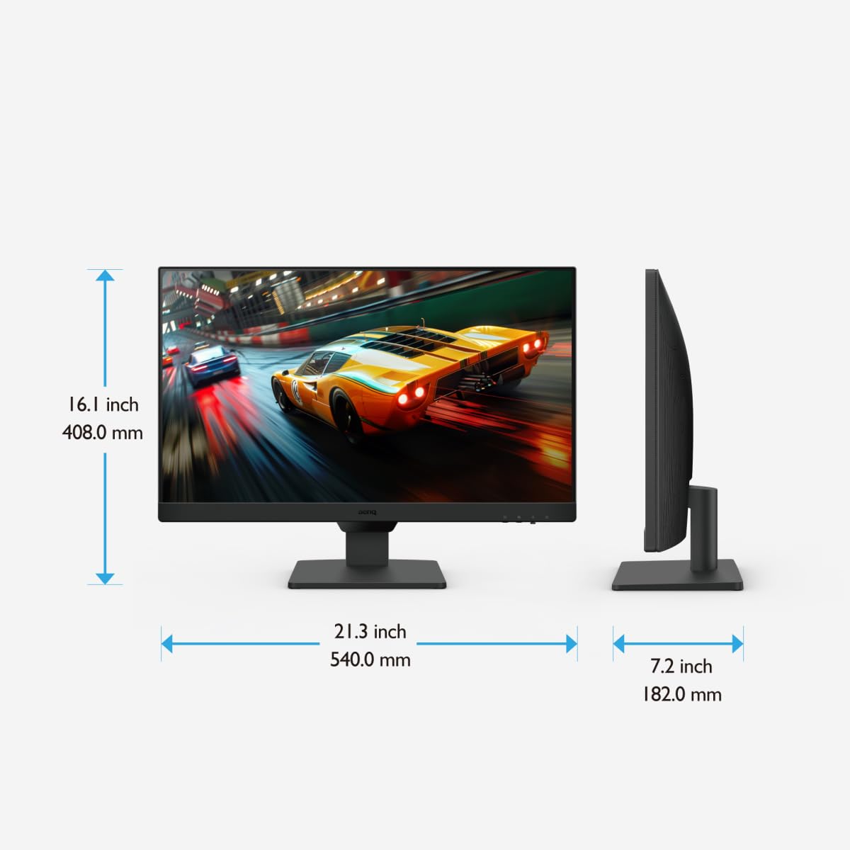 BenQ GW2490E 24-inch Gaming Monitor, 100Hz, 1920x1080p, IPS, Eye-Care, built-in speakers, wall mount, Thin Bezel, Smart Brightness Adjustment, HDMI, DisplayPort.