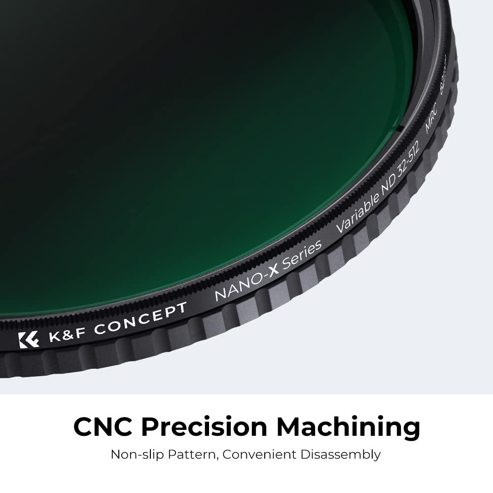 K&F CONCEPT Nano-X Variable Gray Filter 67MM Variable ND Filter ND32-512 (5-9 f-stop)