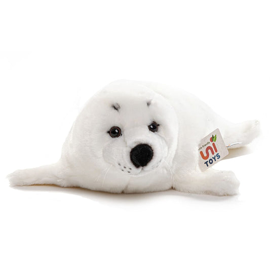 University Toys - 18 inch (length) - White Seal - Plush Seal - Stuffed Animal, Cuddly Toy