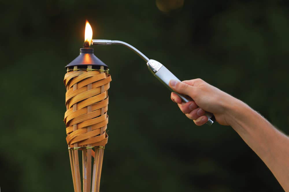 Zippo Candle Lighter - Satin Silver Chrome - Refillable with Gas - Long Flexible Neck - Windproof Candle Lighter