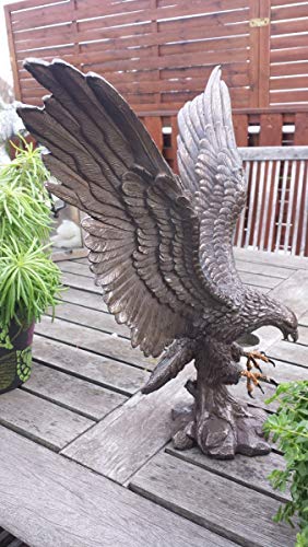MC decorative figure bronzed - Eagle Wings of Glory - Bronze figure decoration indoor/outdoor.