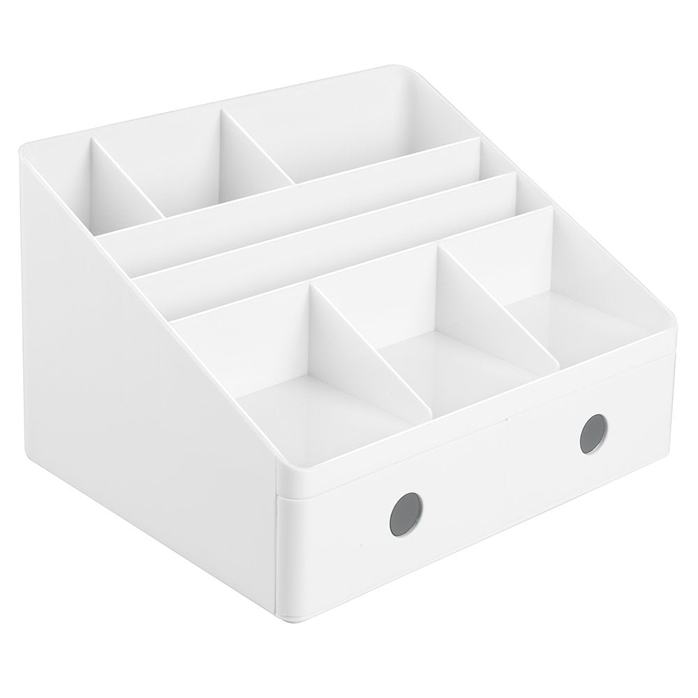iDesign 42011EU Linus Desk Organizer with Drawers, White