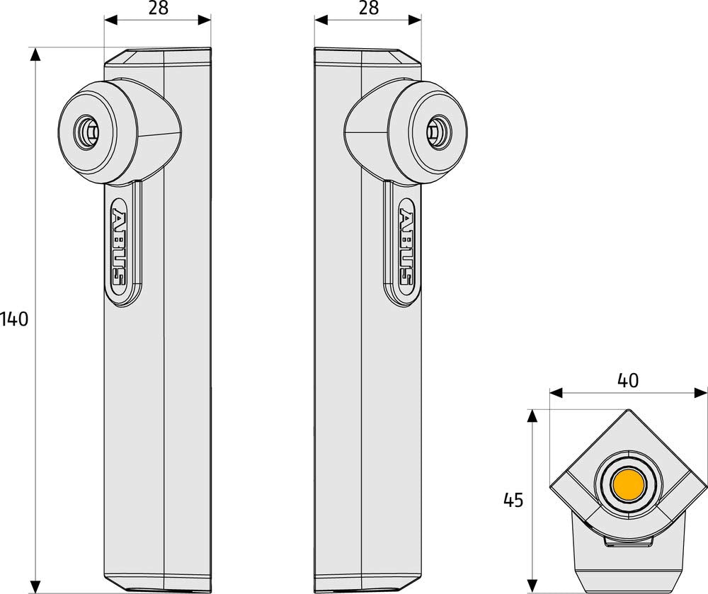 ABUS Window Security FTS16 - Window lock with ABUS-Plus cylinder, keyed alike - 80522 - White