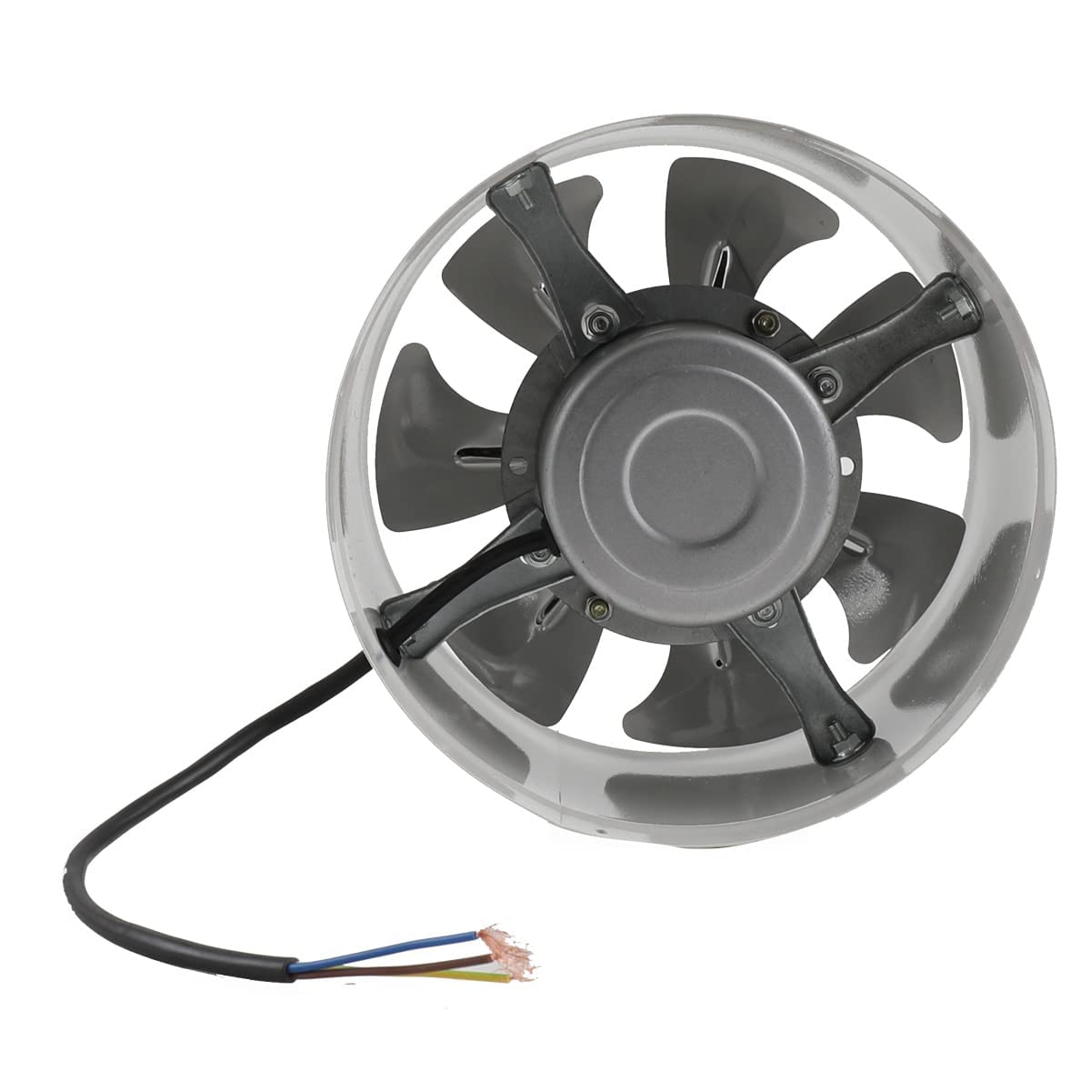 ECUTEE duct fan exhaust fan 8" air supply/exhaust fan 200mm inline duct fan air extractor industrial fan suction low energy consumption for bathroom kitchen white