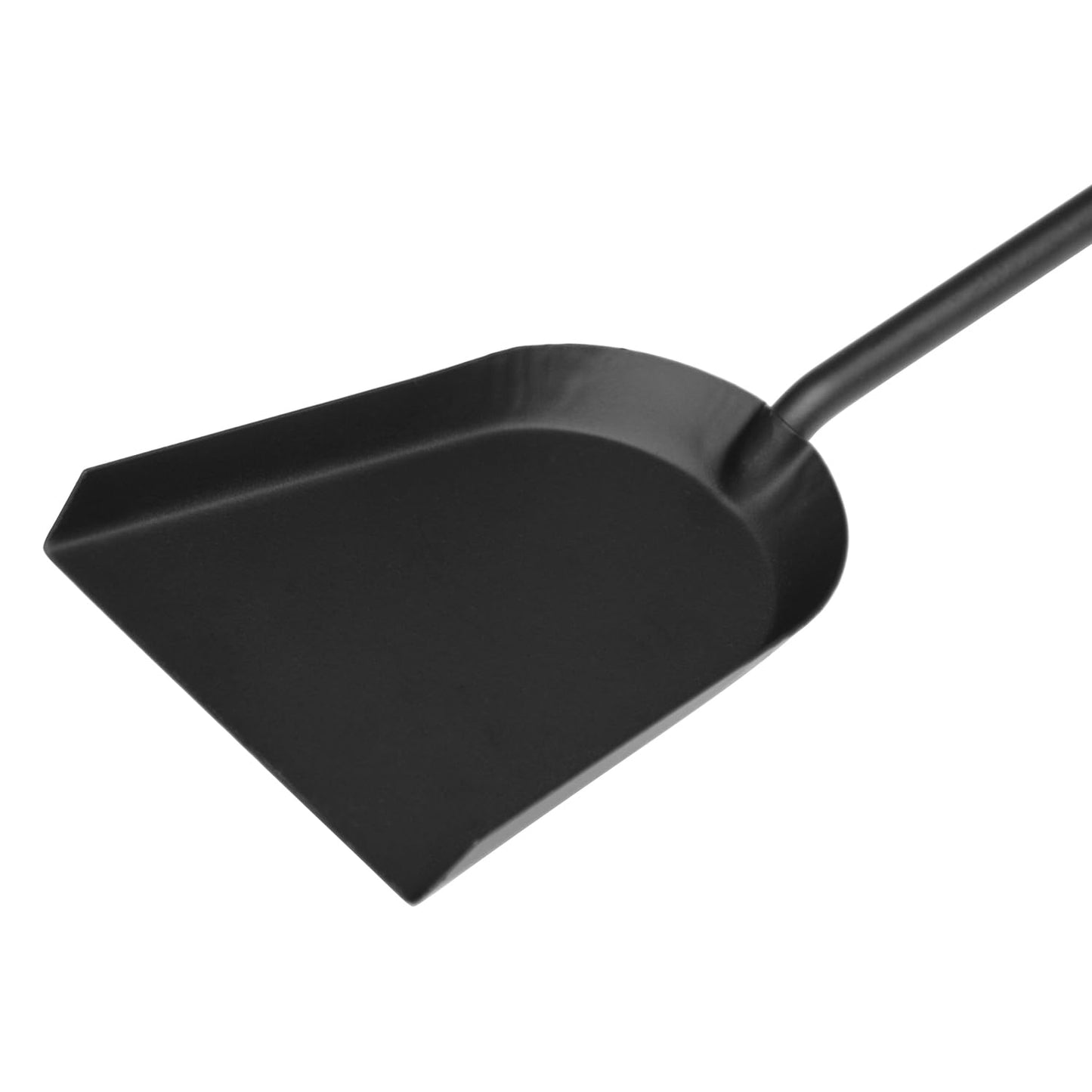 Raik fireplace tool set Fritz 3-piece made of steel fireplace accessories black with stainless steel handles shovel broom and poker minimalist and modern 61 cm