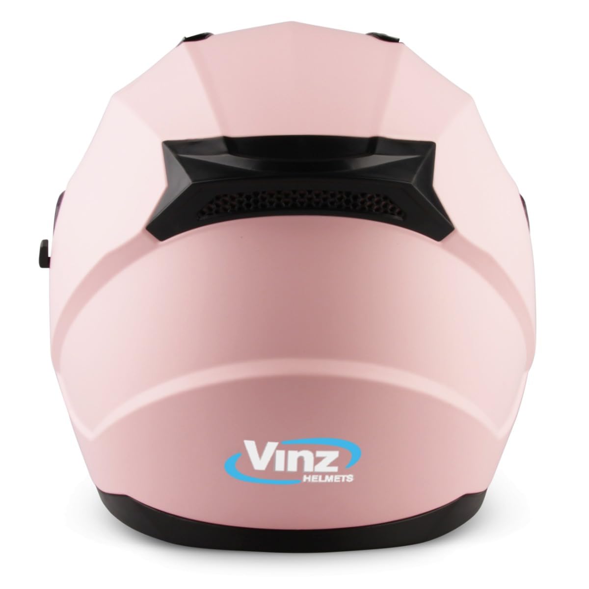 VINZ Kennet Full-Face Helmet with Sun Visor | Motorcycle Helmet Full-Face | ECE 22.06 Certified | for Women | Available in Sizes XS-XXL - Matte Pink