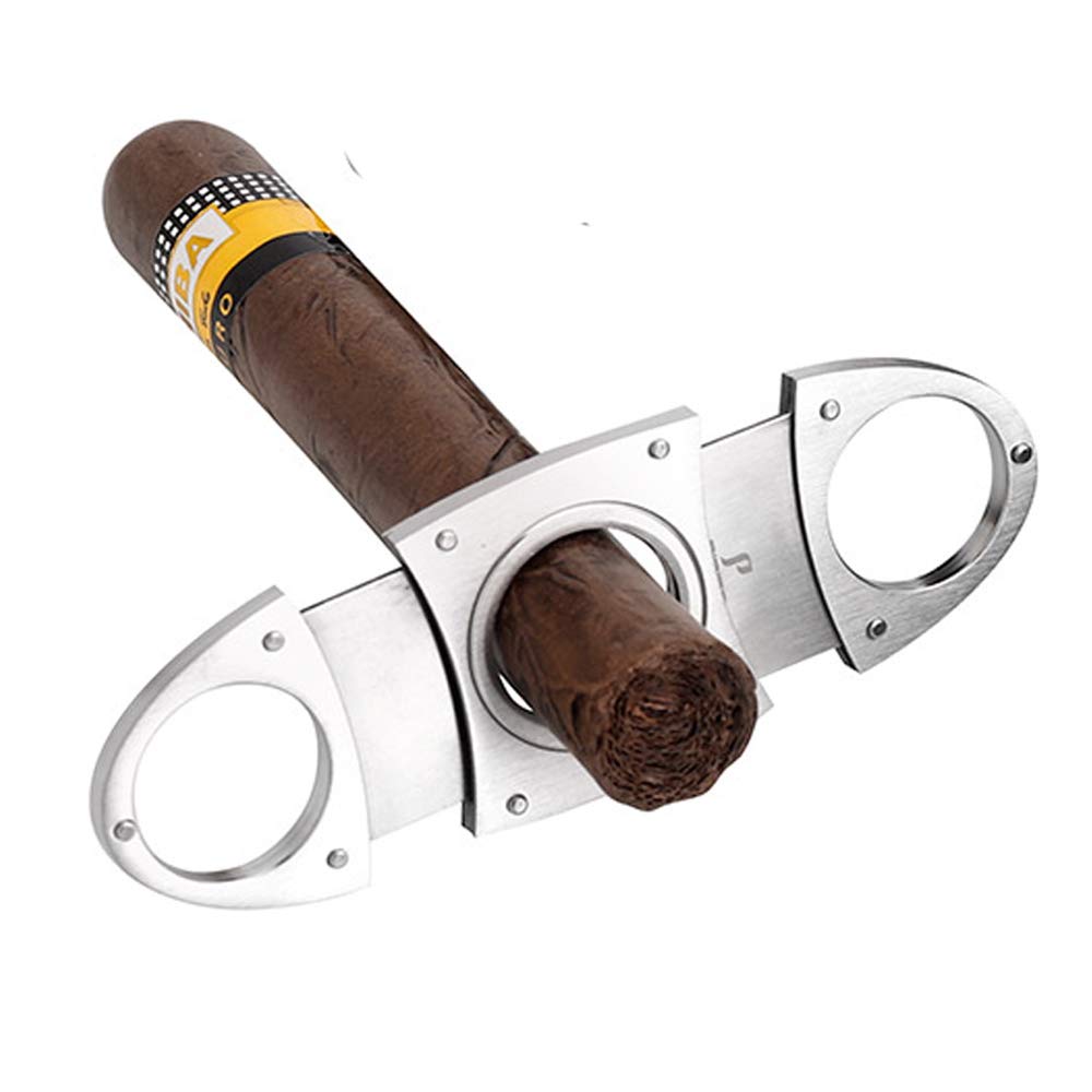 PIPITA Cigar Case Portable Travel 3 Tubes Elegant Cigar Humidor made of leather with high-end stainless steel cigar cutter Portable Gift Bag
