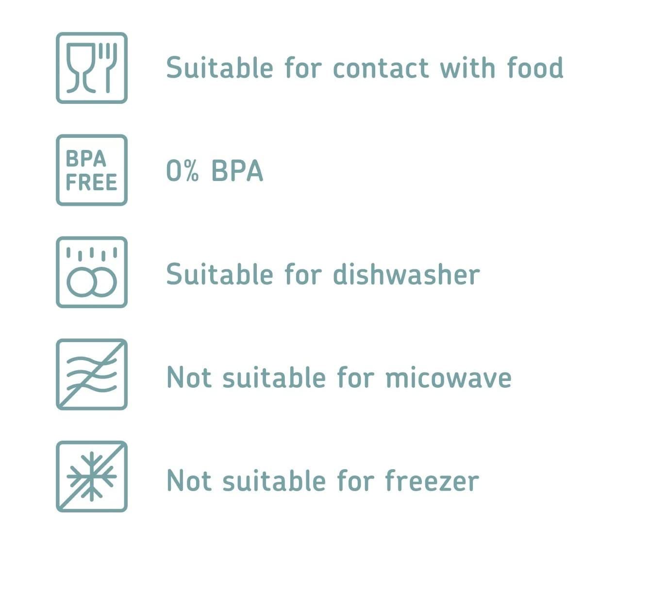 Mepal 2-piece Fresh-keeping Containers Starter Set Meat and Cheese Modula Storage Container - perfect for storing food - dishwasher safe, Nordic Black